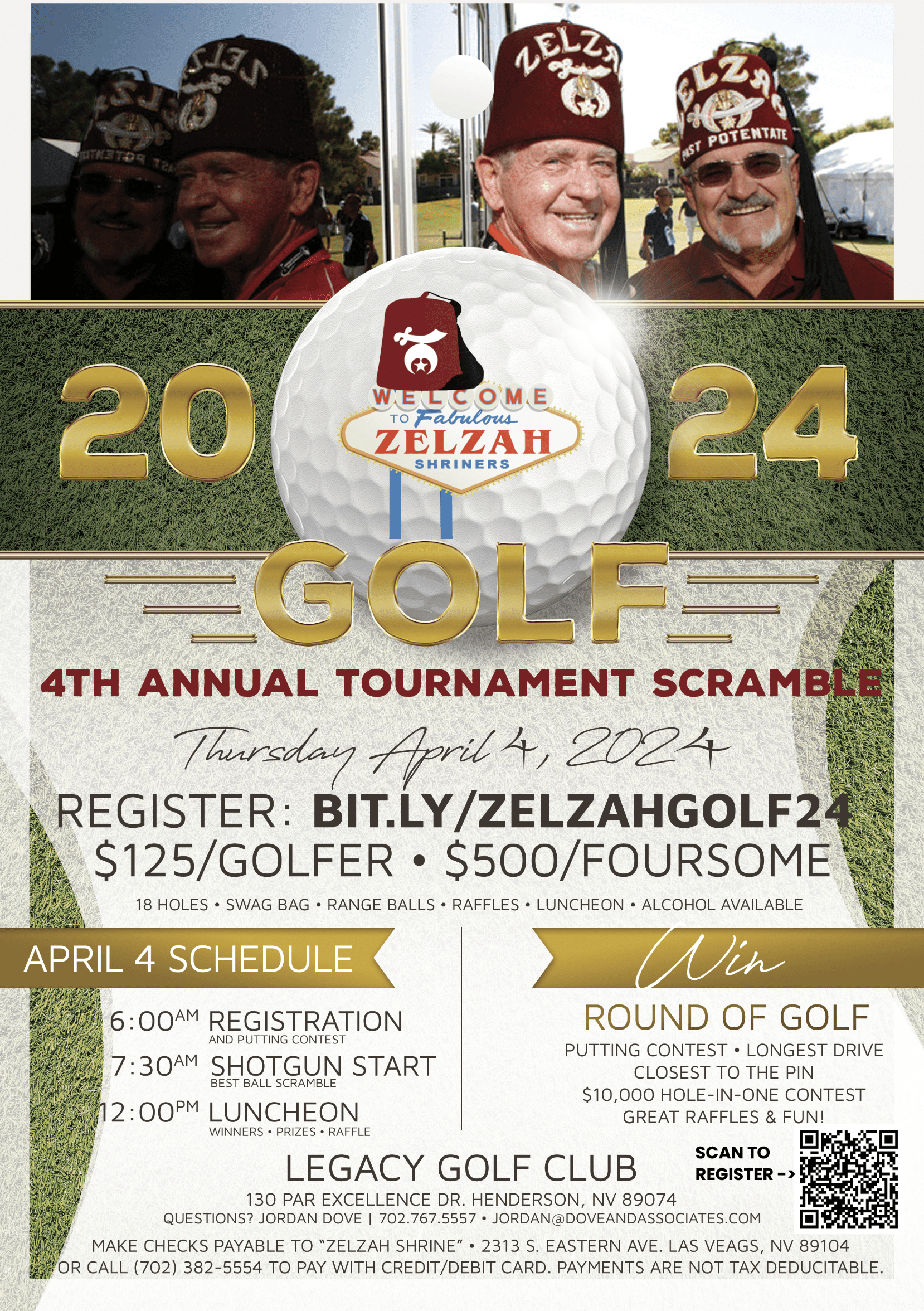 4th Annual Golf Tournament Zelzah Shriners